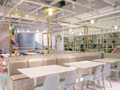 100平米现代风格亲子餐厅装修案例