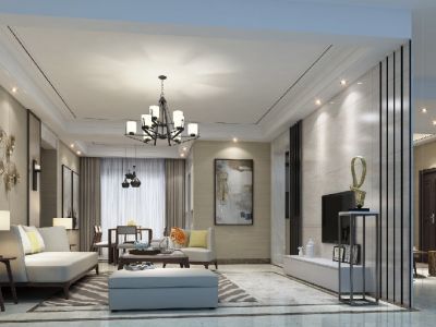 和风鑫苑160平米现代简约风四居室装修案例