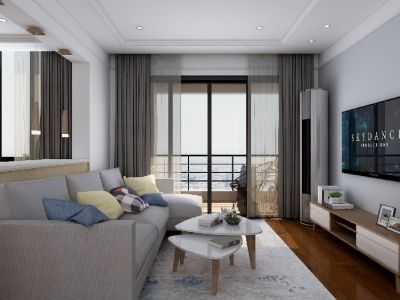 理想城70平米现代简约二居装修案例