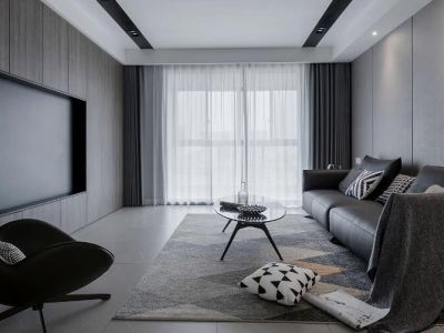 金科·集美嘉悦简约风格130平米三居室设计效果图案例