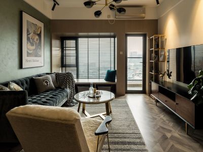 天麟时代经典北欧风格102平米三居室装修案例