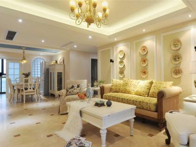 新发小区四居121平欧式风格装修案例