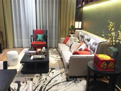 北岸明珠三居114平现代风格装修案例