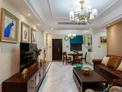 润和城三居123平现代风格装修案例