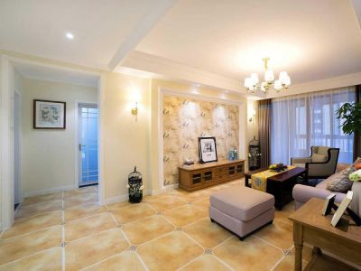 盛世太白三居125平美式风格装修案例