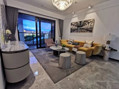 金裕花园现代风格105平米三居室装修案例