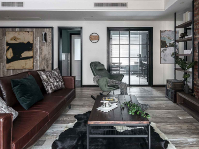 新城悦隽公馆极简风格130平米三居室设计效果图案例