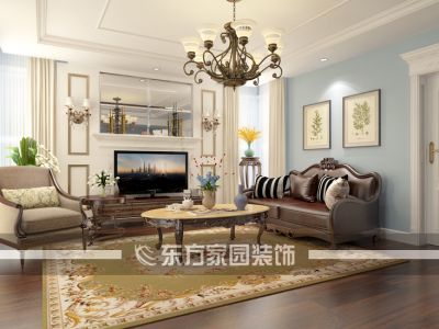 书香门第欧式风格420平米别墅装修案例