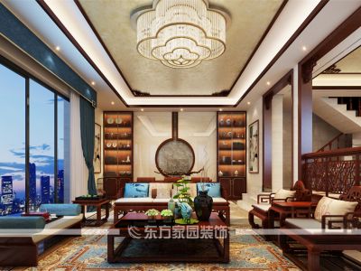 新世界中式风格450平米别墅装修案例