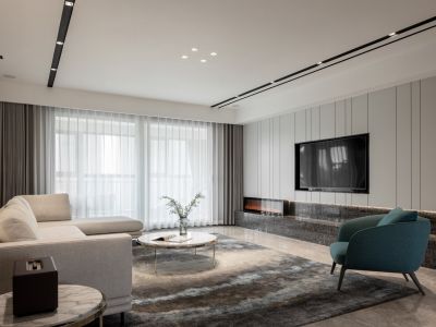 新城金樾府122㎡现代简约风三居室装修案例