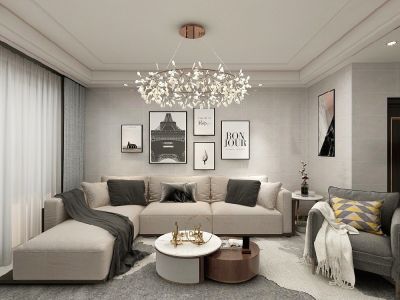 凯旋中央城混搭风格85平米三居装修案例