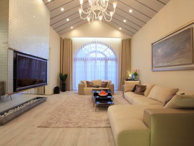 洞林湖新田城温馨简约风225平米别墅装修案例