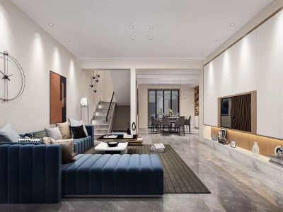 富华新城轻奢风格四居装修案例