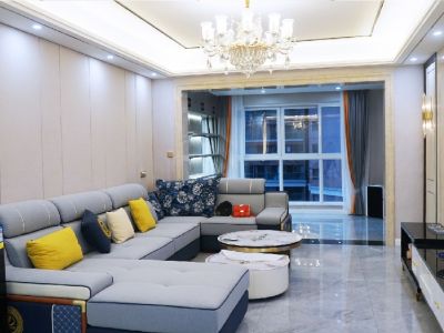 中德英伦联邦125平三居室现代简约风格装修案例