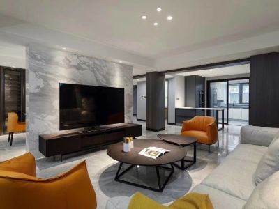 德诚源著102平米现代简约二居室装修案例