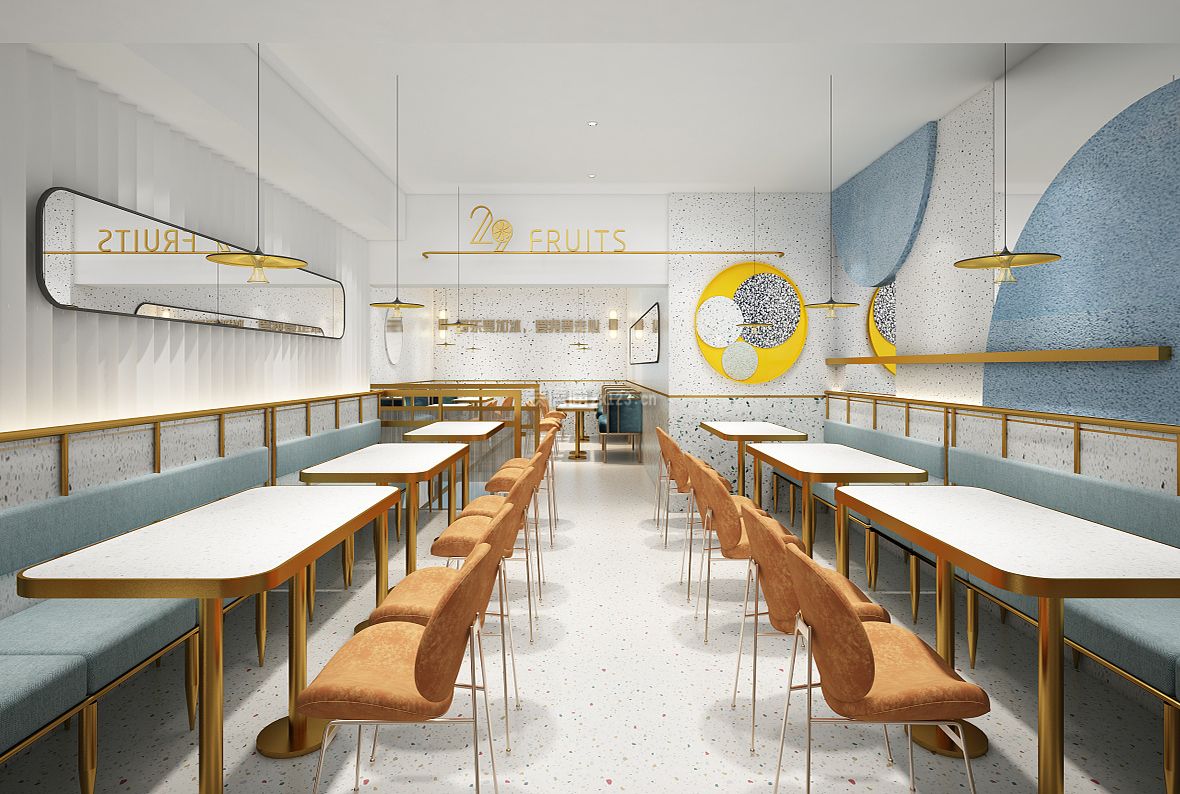 奶茶店装修效果图