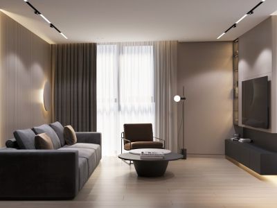 富贵城北欧风格89平米装修案例