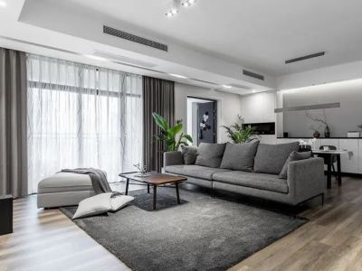 金沙鹭岛160平四居室现代简约风格装修案例