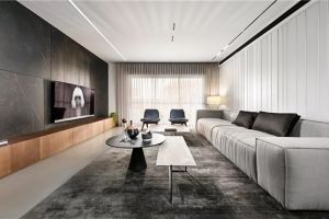 [青岛业术装饰]设计篇|高级灰+棕色设计，高品质家装生活！