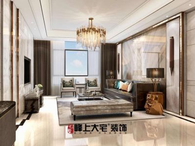 海韵华府188㎡轻奢风格平层装修案例