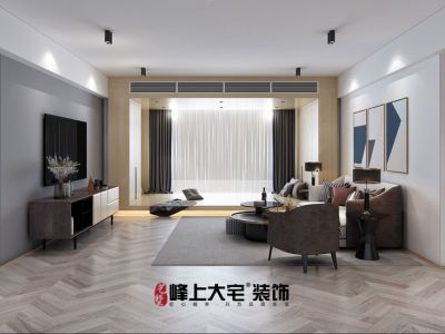 天兴新家园150㎡现代风格平层装修案例