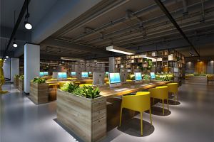 [青岛伯瑞装饰]办公室装修技巧，从视觉上扩大办公空间！