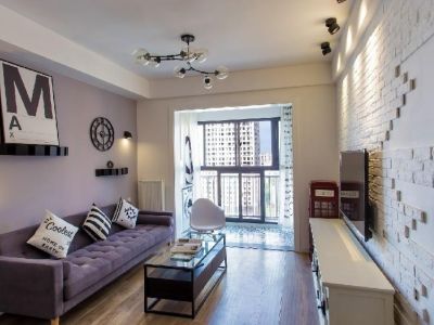 凯景花园现代风格85平米二居室装修案例