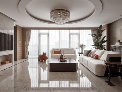华润万橡府125平米现代简约三居室装修案例