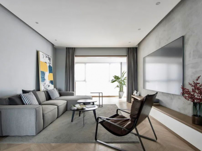 丽骏豪庭130平米三室两厅现代简约风格装修案例