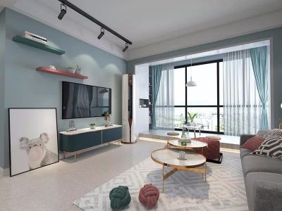 滨河上品家园110平米北欧三居装修案例