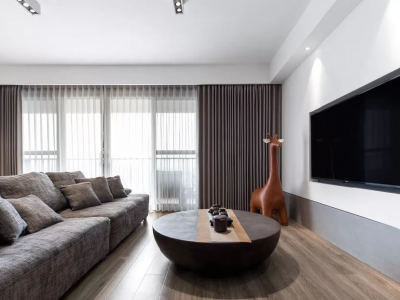 凰家胜利园90平米简约二居装修案例