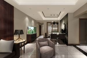 [重庆美的家装饰]大客厅隔断装修如何设计？