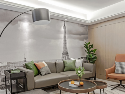 宏云·滨河湾现代风格145平米三居室装修设计图案例