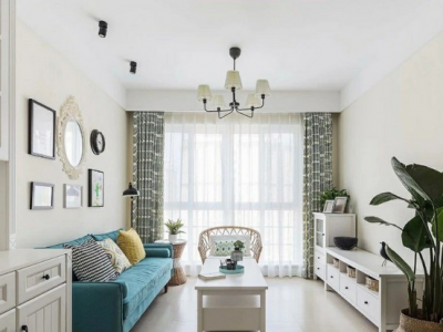 金为·铂鹭风华简约风格75平米二居室设计效果图案例