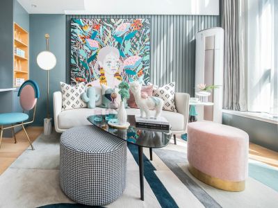 盛天华府80㎡二居室北欧风格装修案例