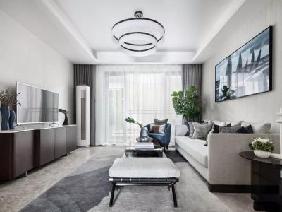 方圆中汇城现代风格106平米装修案例