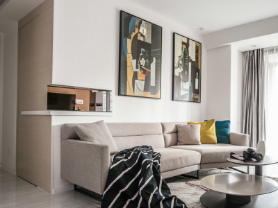 皇鼎公馆港式风格130平米三居室设计效果图案例