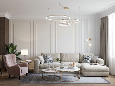 金色港湾花园100㎡简约舒适三居室装修案例