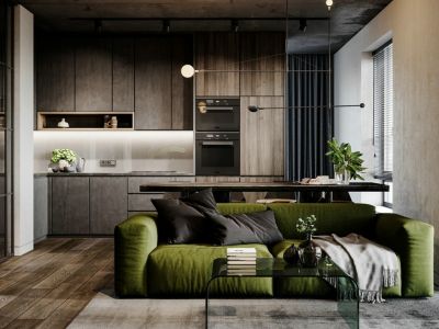 世茂璀璨之城85平米北欧工业风二居室装修案例