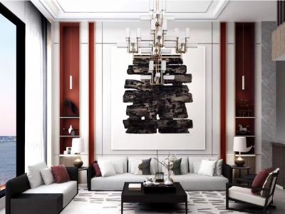 盛世中央公馆180平米中式四居装修案例