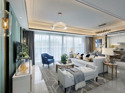 华发公园首府现代风格172平米装修案例