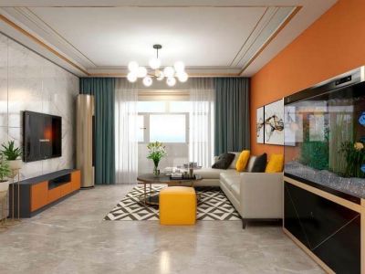 恒大名都167平米简约三居装修案例