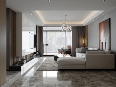 天一华府现代简约四居160平米装修案例