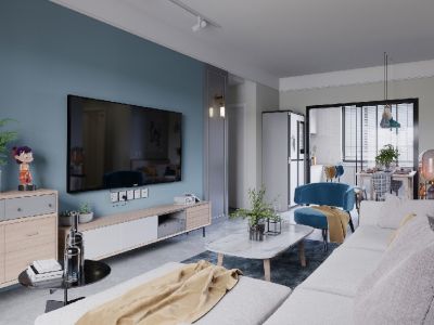 七十九号院139平北欧三居室装修案例