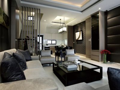 博林金谷四居126平现代风格装修案例