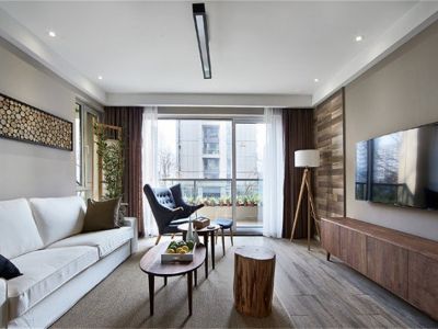 澳龙花园现代风格115平米三居室装修案例