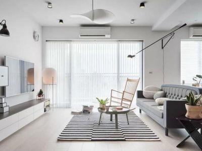 星雨华府简约风格85平米三居室装修案例