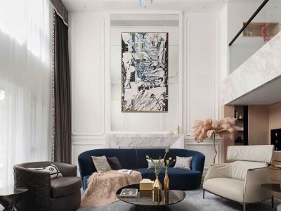 华宇中金河御雅院220㎡现代简约别墅装修案例