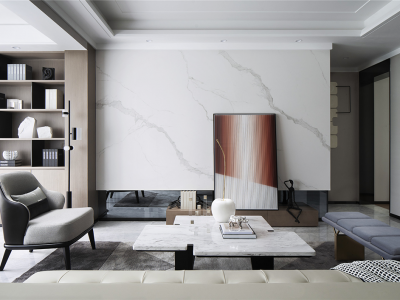 恒大西江天悦110㎡现代简约风三居室装修案例