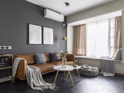 永恒朗晴100㎡三居室现代简约装修案例